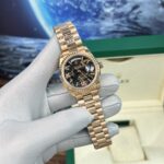 Rolex Fake Watch Day-Date Rose Gold Lava Dial BP Factory 40mm - Image 4