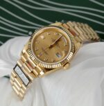 Rolex Day-Date M128238 Copies Watch Yellow Dial Weight 159Gram QF Factory 36mm - Image 3