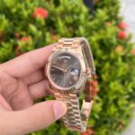 Rolex Day-Date Replica 1:1 Watch Chocolate Dial EW Factory 40mm - Image 4