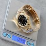 Rolex Day-Date Black Dial Knock Off Watches Weight 184 Grams QF Factory 40mm - Image 2
