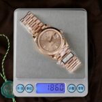 Rolex Day-Date Pink Sundust Dial Replica Watches Weight 186 Grams QF Factory 40mm - Image 2