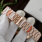 Rolex Day-Date Pink Sundust Dial Replica Watches Weight 186 Grams QF Factory 40mm - Image 8