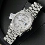 Rolex Day-Date Dial MOP Best Replica Watch Custom Moissanite Diamonds 36mm - Image 3