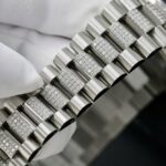 Rolex Day-Date Dial MOP Best Replica Watch Custom Moissanite Diamonds 36mm - Image 9
