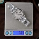 Rolex Replica Watch Day-Date Dial Meteorite Number Pile Diamond Moissanite 40mm - Image 2