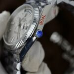 Rolex Replica Watch Day-Date Dial Meteorite Number Pile Diamond Moissanite 40mm - Image 8