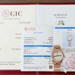 Rolex Day-Date Meteorite Dial Custom Gold Wrapped + Moissanite Diamonds Baguette 36mm