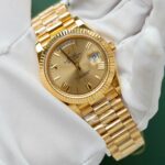 Rolex Day-Date Yellow Champagne Dial Imitation Watches 18K Gold Warapped GM Factory 40mm - Image 2