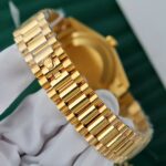 Rolex Day-Date Yellow Champagne Dial Luxury Fake Watches 18K Gold Wrapped QF Factory 36mm - Image 10