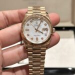 Rolex Day-Date Mother of Pearl Replica Watch Rose Gold EW Factory 36mm