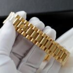 Rolex Day-Date Dial Green Replica Watch Gold Wrapped + Diamonds Moissanite Hong Kong 36mm - Image 10