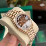 Rolex Day-Date Fake Watch Dial Chocolate EW Factory 36mm - Image 4