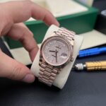 Rolex Day-Date Full Diamond Dial Replica Watch GM Factory 40mm