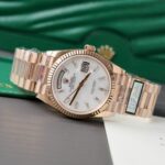 Rolex Day-Date Rose Gold Replica Watch Dial Mother Of Pearl QF Factory 36mm - Image 3