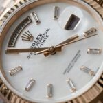Rolex Day-Date Rose Gold Replica Watch Dial Mother Of Pearl QF Factory 36mm - Image 4