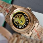 Rolex Day-Date Rose Gold Replica Watch Dial Mother Of Pearl QF Factory 36mm - Image 7