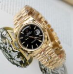 Rolex Day-Date Knock Off Watches Black Dial Weight 181 Grams GM Factory 40mm - Image 5