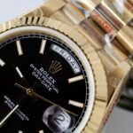 Rolex Day-Date Knock Off Watches Black Dial Weight 181 Grams GM Factory 40mm - Image 7
