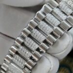 Rolex Day-Date Best Replica Watch Meteorite Dial Moissanite Diamonds Custom 40mm - Image 10