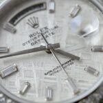 Rolex Day-Date Best Replica Watch Meteorite Dial Moissanite Diamonds Custom 40mm - Image 5