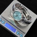 Rolex Day-Date Imitation Watch Ice Blue Dial Cross Pattern GM Factory 40mm - Image 2