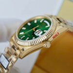 Rolex Day-Date Replica Watch Green Index Dial Weight 158 Grams QF Factory 36mm - Image 8