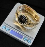 Rolex Day-Date Replica Watches Black Dial President Strap GM Factory 40mm - Image 2