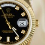 Rolex Day-Date Replica Watches Black Dial President Strap GM Factory 40mm - Image 7