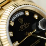 Rolex Day-Date Replica Watches Black Dial President Strap GM Factory 40mm - Image 6