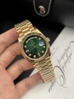 Rolex Day-Date Green Dial Gold Plated Best Replica Watch EW Factory 36mm - Image 2