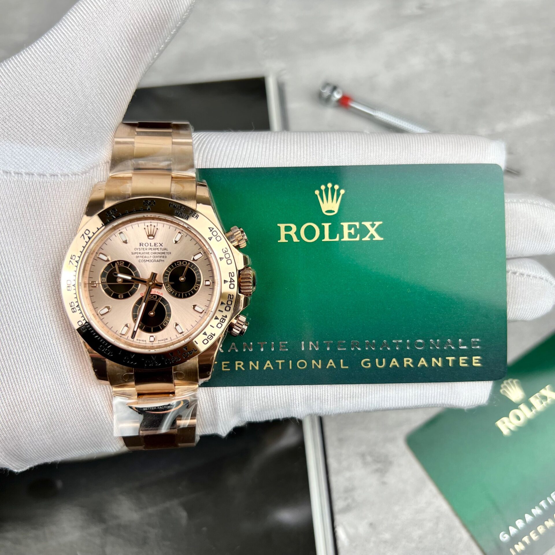 Dong-Ho-Rolex-Daytona-116505-Replica-11-Nha-May-Better-40mm-4.jpg Rolex Replica Watch Daytona 116505 Rose Gold BT Factory 40mm - Image 1