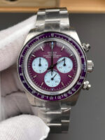 Rolex Luxury Replica Watches Daytona 116508 Warm Burgundy Best Quality 40mm - Image 3