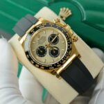 Rolex Daytona 116518 Yellow Champagne Dial Replica Watches Calibre 4131 Movement 40mm