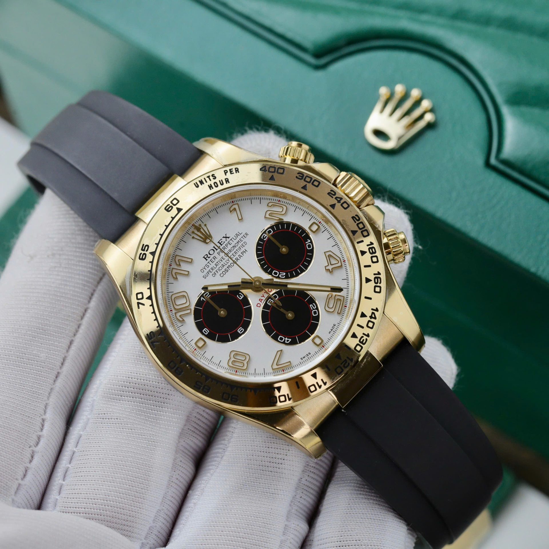 Dong-Ho-Rolex-Daytona-116519-Mat-Trang-Che-Tac-Boc-Vang-That-Nha-May-Clean-40mm-2.jpg Rolex Daytona 116519 White Dial Replica Watches 18K Gold Wrapped Clean Factory 40mm - Image 1