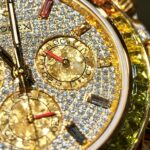 Rolex Daytona 116598RBOW Refined Moissanite & Synthentic Gemstone 18K Gold Wrapped 40mm - Image 9