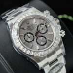 Rolex Daytona 126500 Copies Watch Diamonds Moissanite Custom 40mm - Image 4