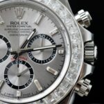 Rolex Daytona 126500 Copies Watch Diamonds Moissanite Custom 40mm - Image 5