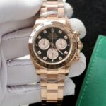 Rolex Daytona 126505 Rose Gold Best Replica Watch Black Dial 40mm