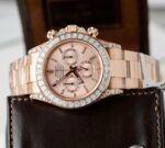 Rolex Daytona 126595TBR Replica Watch Custom Gold Wrapped And Moissanite Diamonds 40mm - Image 4