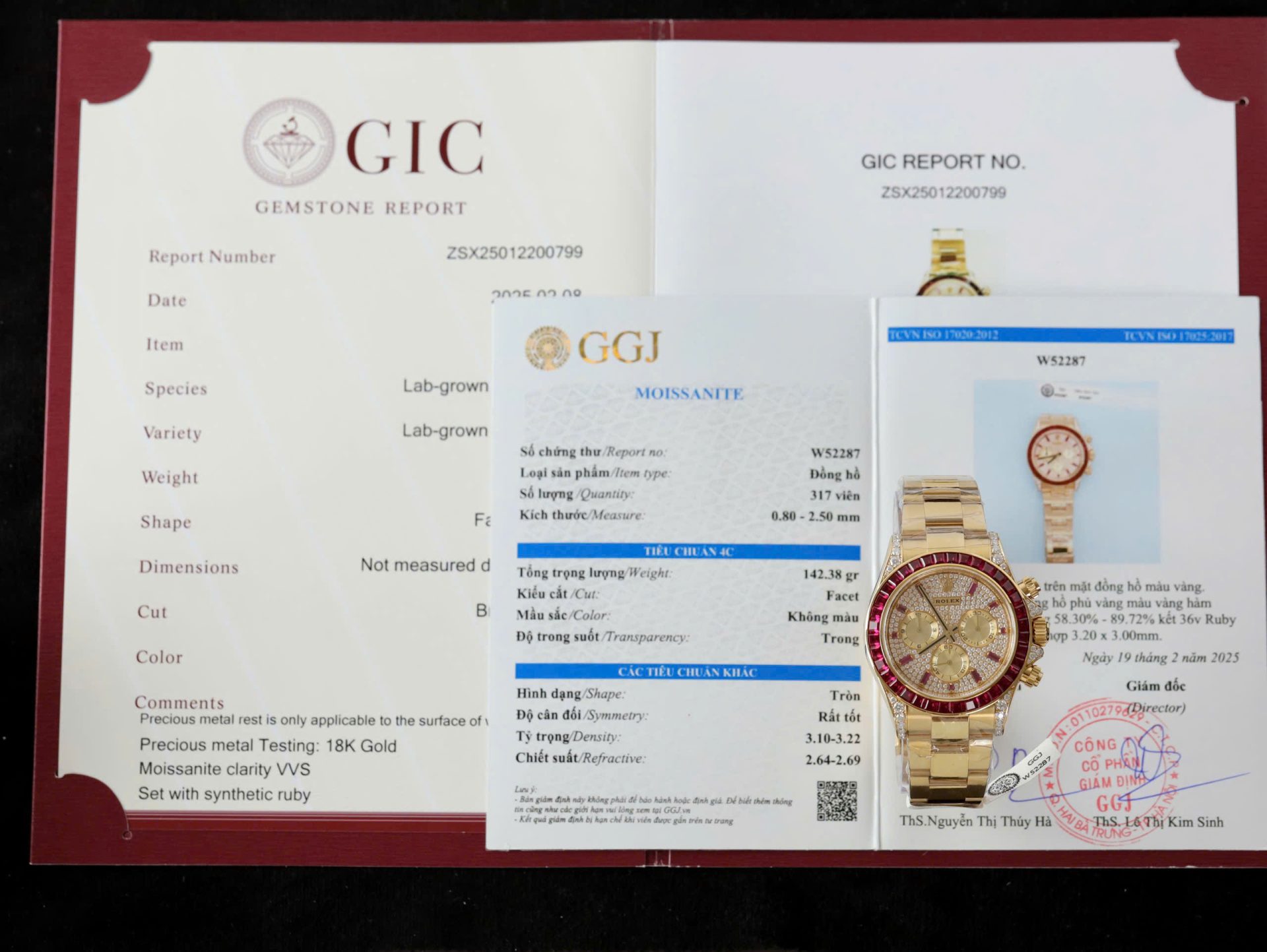 Dong-Ho-Rolex-Daytona-126598TRU-Che-Tac-Boc-Vang-That-Ruby-Kim-Cuong-Moissanite-40mm-8.jpg Rolex Daytona 126598TRU Replica Watches Custom Gold Wrapped + Ruby + Diamonds Moissanite 40mm - Image 1