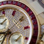 Rolex Daytona 126598TRU Replica Watches Custom Gold Wrapped + Ruby + Diamonds Moissanite 40mm - Image 5