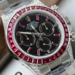 Rolex Best Replica Watch Daytona 126599TRU Custom Ruby Red Baguette 40mm - Image 5
