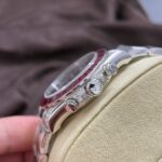 Rolex Daytona 126599TRU Replica Watch 18K Solid Gold + Natural Ruby + Natural Diamonds Custom 40mm - Image 9