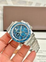 Rolex Daytona Arolla Challenge Blue Luxury Imitation Watches Dial Skeleton 40mm - Image 7