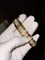 Rolex Best Replica Watch Daytona Eye Of Tiger Gold Wrapped Moisasnite Diamonds Custom 40mm - Image 5