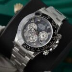 Rolex Daytona Replica Watch Dial Mother Of Pearl Custom Moissanite Diamonds 40mm - Image 3
