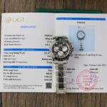 Rolex Daytona Replica Watch Dial Mother Of Pearl Custom Moissanite Diamonds 40mm