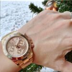 Rolex Daytona 18K Solid Rose Gold Replica Watch 40mm - Image 9