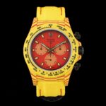 Rolex Daytona Diw Carbon Fiber Volcano Yellow Luxury Fake Watches Best Quality 40mm