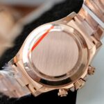 Rolex Daytona Dial Black Copies Watches Gold Wrapped + Diamonds Moissanite Baguette 40mm - Image 9